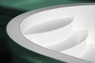 Mřížka pro přelivové bazény 245 mm - bílá

