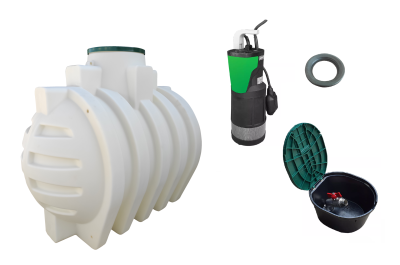 Sada BASIC s dešťovou nádrží ABPLAST 3,5m3