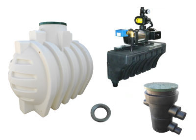 Sada PROFI s dešťovou nádrží ABPLAST 3,5m3