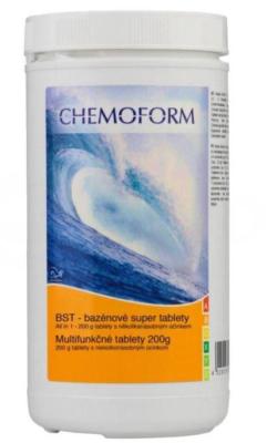CHEMOFORM  Bazénové super tablety MAXI 200g, 1kg