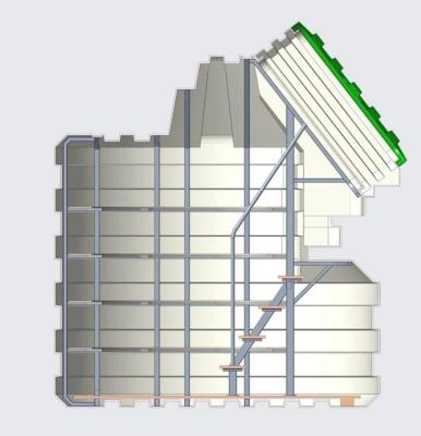 Kruhový zahradní sklep NF 2500 mm - samonosný