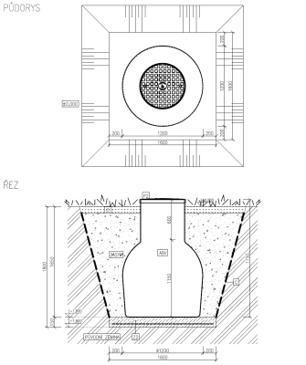 Samonosná nádrž ABPLAST ABV 1 m3