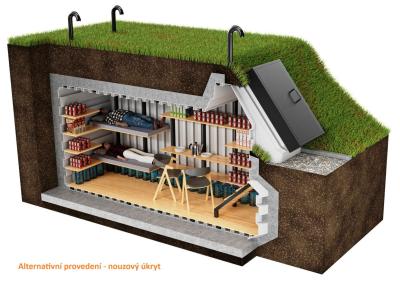 Zahradní sklep NF 2000 × 5000 mm - samonosný