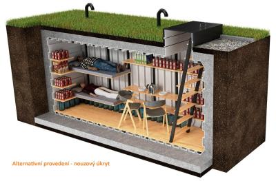 Zahradní sklep NF 2000 x 4800 mm - samonosný