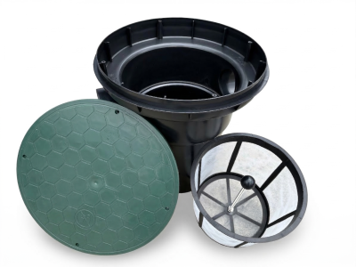 Filtrační šachta k okapovým svodům AB400,DN110