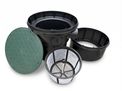 Filtrační šachta k okapovým svodům AB400,DN110