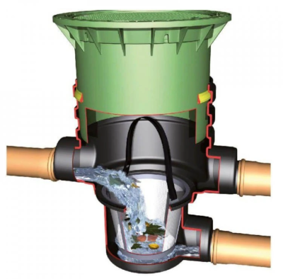 Filtrační šachta GRAF DN 400 s vyjímatelným košem