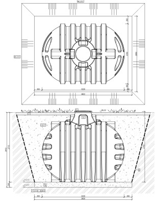 Samonosná nádrž ABAND 10.000, objem 10m3 - natur
