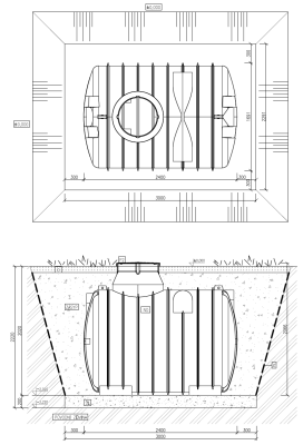 Samonosná nádrž ABAND 5000, objem 5m3 - natur