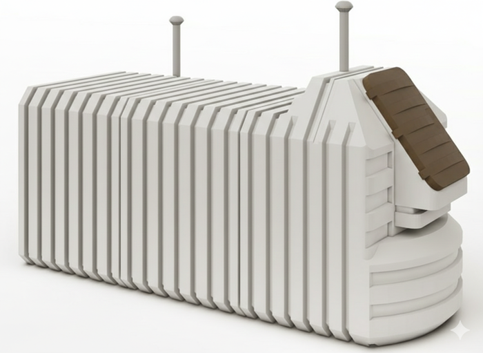 Zahradní sklep NF 2000 × 5000 mm - samonosný