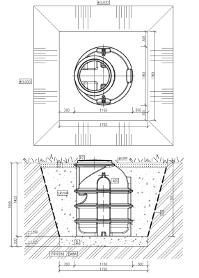 Studniční šachta ABPLAST 1000 x 1500 mm, NATUR